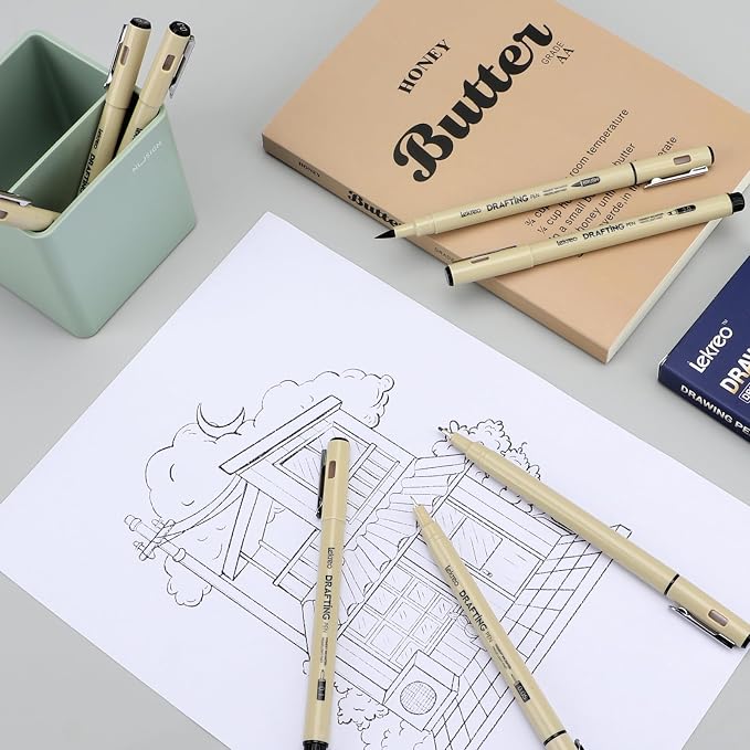 Fineliner Pens - Archival Black Ink Pen - Pens - Image 6