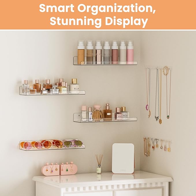 upsimples 4 Pcs 15" Acrylic Shelves - Image 4