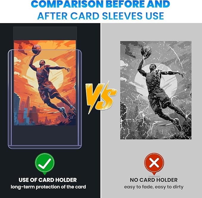 2000 Card Sleeves Top Loaders for Cards, Baseball Card Protectors, Trading Card - Image 2