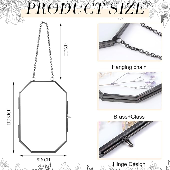 Qunclay 2 Pcs Double Glass Frame - Image 2