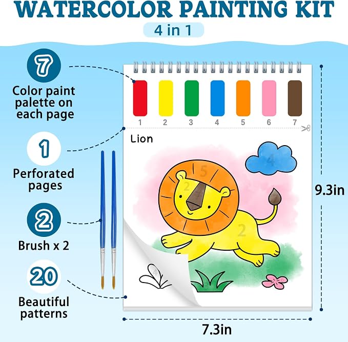 SOCOLER Paint with Water Coloring Books - Image 5
