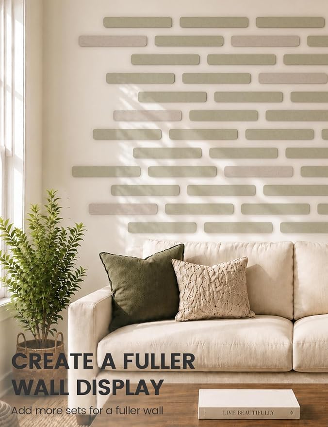 Fluxynara Cork Board Alternative Felt Strip Board 5-Pack 13"x2", Office Pin - Image 7