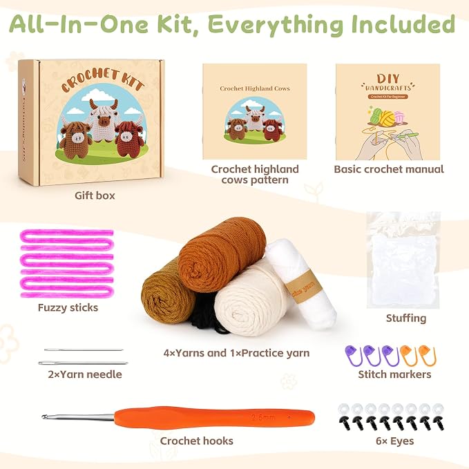 Fortuning's JDS Crochet Kit for Beginners - Image 3