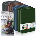 7.9x3.9 inch 12 PCS Nylon Repair Patch Nylon Repair Tape Self Adhesive Fabric Tapes Outdoor Camping Gear Fabric kit for Tent, Umbrella, Down Jackets, Sleeping Bag, Knapsack (Color Set A)