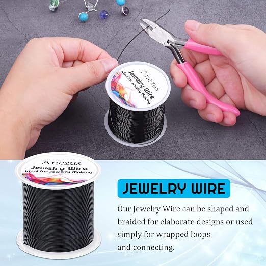 anezus 20 Gauge Jewelry Wire, 28 Yards Craft Wire Tarnish Resistant Copper - Image 4