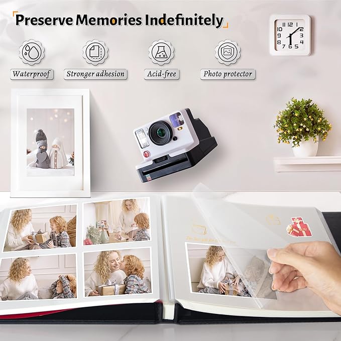 Artfeel Photo Album Self Adhesive Scrapbook, 120 Pages Large Photo Book - Image 2