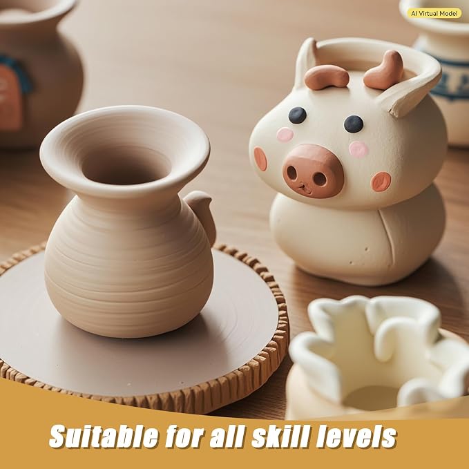 ZEHIQ Air Dry Clay-2.2lb Natural Terracotta Pottery Clay - Image 4