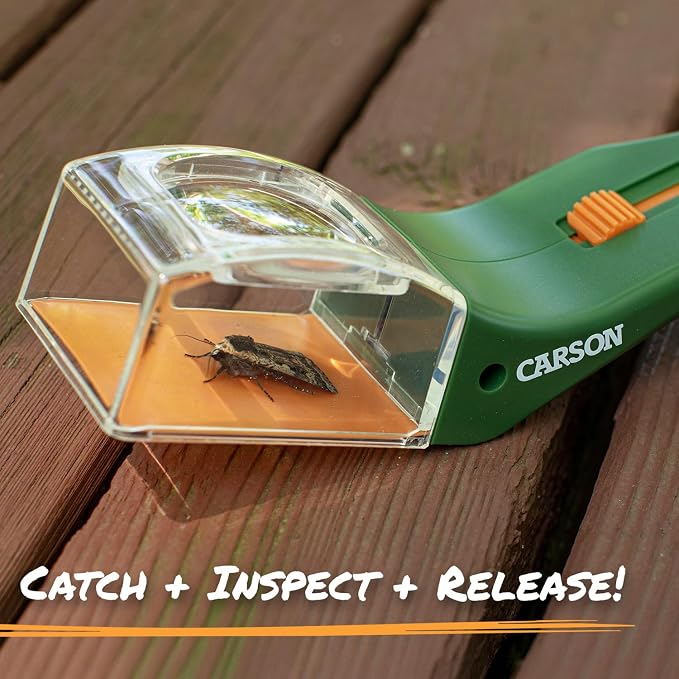 Carson BugView 5X Magnifying Glass Quick-Release Bug Catcher Indoor and Outdoor - Image 7