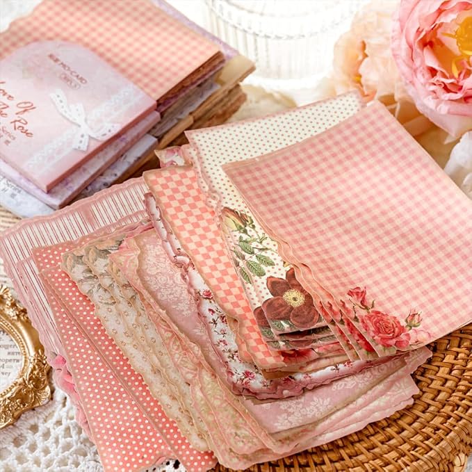 180 Sheets Vintage Scrapbook Paper, Journaling Scrapbooking Supplies, Antique - Image 7
