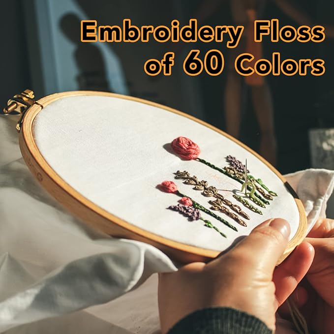 LOVIMAG Embroidery Thread Floss, 60p Colors, Sewing Kit | Friendship Bracelet - Image 5