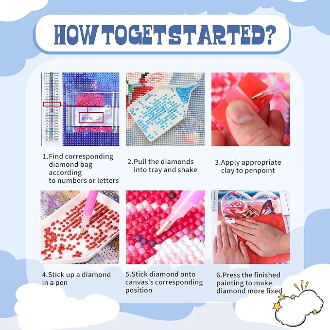 WUDWL Diamond Art Kits for Adults Beginner, DIY Seaside Scenery Painting - Image 6