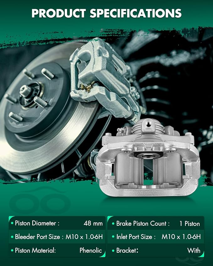SCITOO 18B4712 18B4713 Rear Left & Right Disc Brake Calipers Assembly w/Bracket For Chevrolet For Blazer/For S10,For GMC For Jimmy/For Sonoma,For Isuzu For Hombre,For Oldsmobile For Bravada