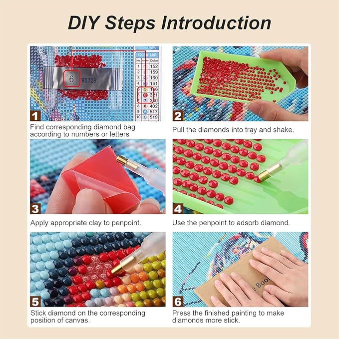 EIBEILI 4 Pack Diamond Painting Kits - Image 7