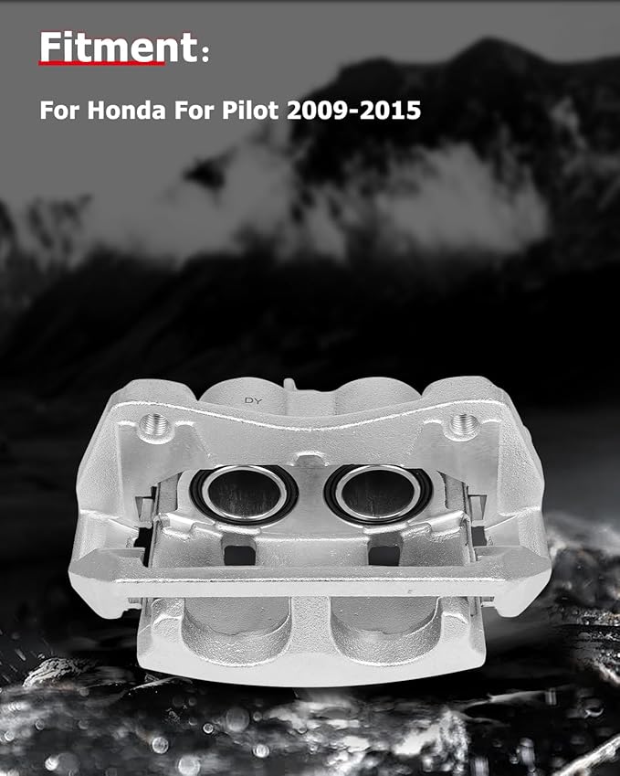 cciyu Front Left Brake Caliper Assembly w/Bracket 19B3826 2014 2015 2016 2017 2018 2019 For Acura For MDX,2016 2017 2018 2019 2020 2021 For Honda For Pilot,2017 2018 2019 2020 For Honda For Ridgeline