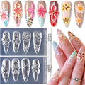 2PCS 3D Flower Silicone Nail Molds, Hawaii Hibiscus Floral Cherry Blossom | by SUTOZMIWE