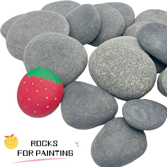 CYLHCM 120 PCS Rocks for Painting, Medium/Small/Tiny Rocks for Painting - Image 2