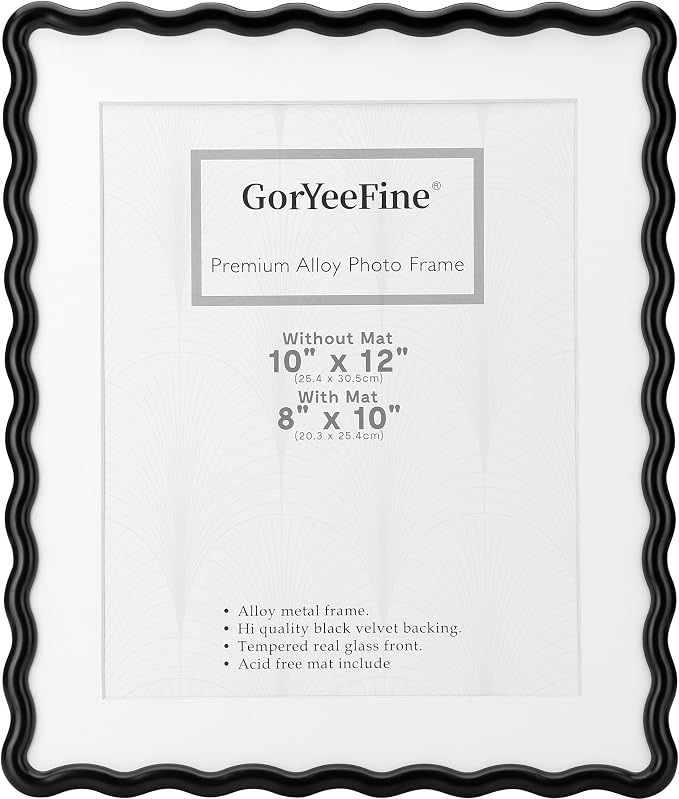 Black 10x12'' Heavy-Duty Zinc Alloy Picture Frames by GorYeeFine