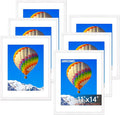 FIXSMITH 11x14 Picture Frame Set of 6, Display Pictures 8x10 by FIXSMITH