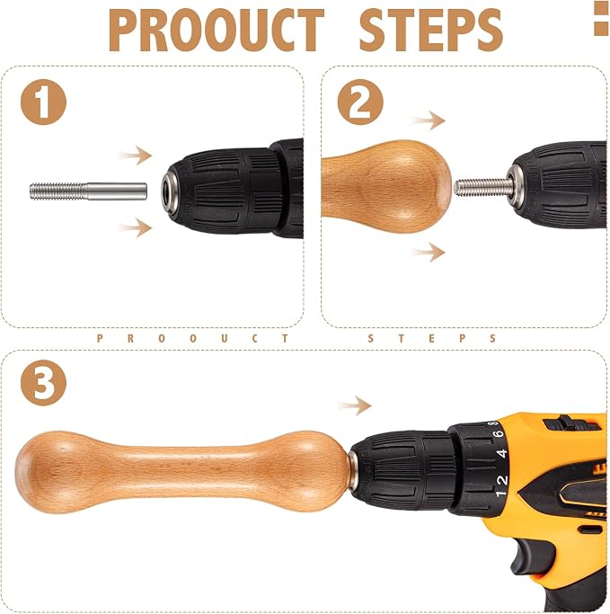 Thyle 1 Pcs Sinew for Tie Dye Wooden Pulling Tool, Handheld Wringer Device DIY - Image 4