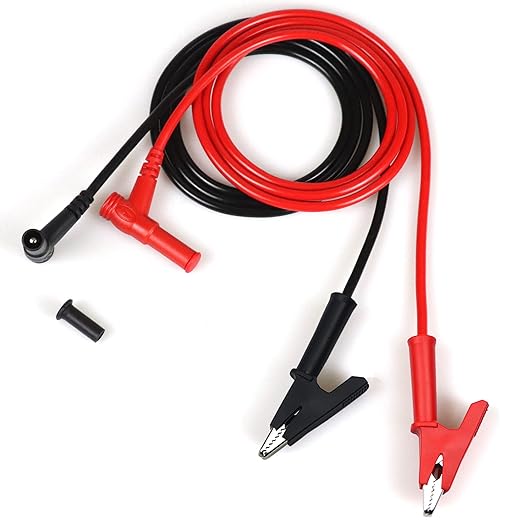 Multimeter Alligator Clips TES Leads,Banana Plug to Alligator Clip Electtical Testing Leads,Banana Plugs fit Most Digital Meters， Multimeter TES Leads Length 40.87 inches (2 Pieces）