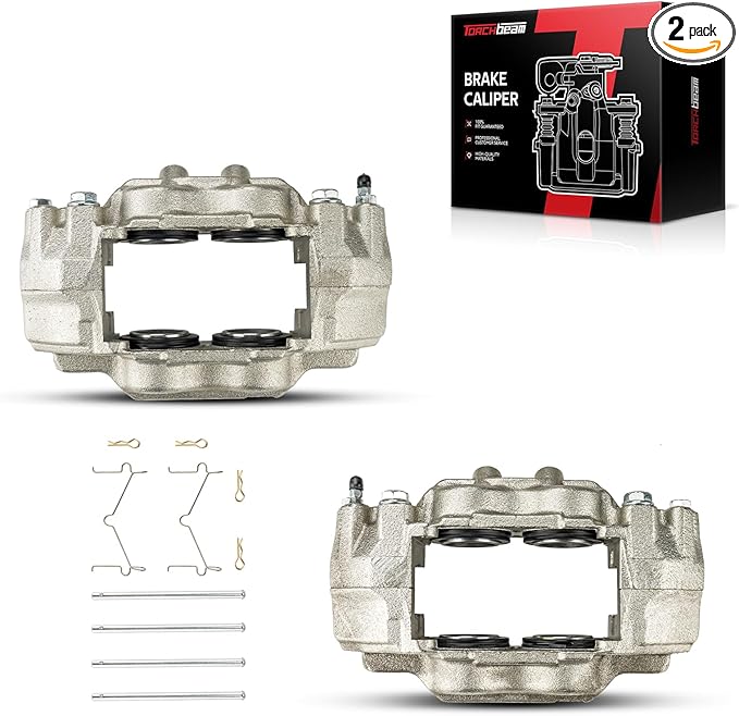 Torchbeam Front Brake Calipers Set for Toyota 2000-2006 Tundra, Toyota 2001-2007 Sequoia, Toyota 2003-2005 4Runner, Front Left and Front Right Calipers Replace # 192712+192713