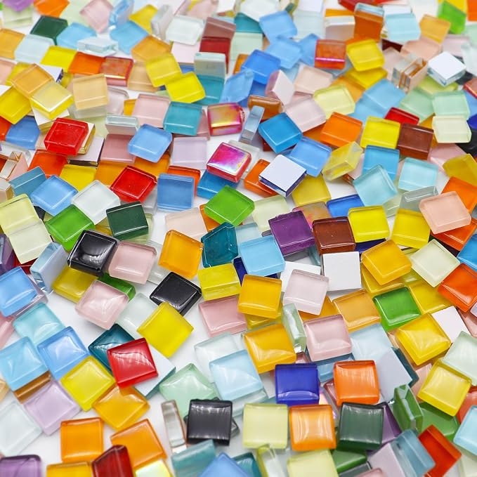 LITMIND 600Pcs / 1.1LB Mixed Colors Mosaic Tiles - Image 4