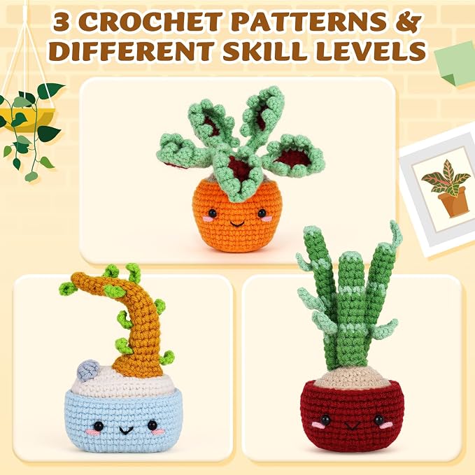Crochetta Crochet Kit for Beginners, Beginner Crochet Kits for Adults - Image 6