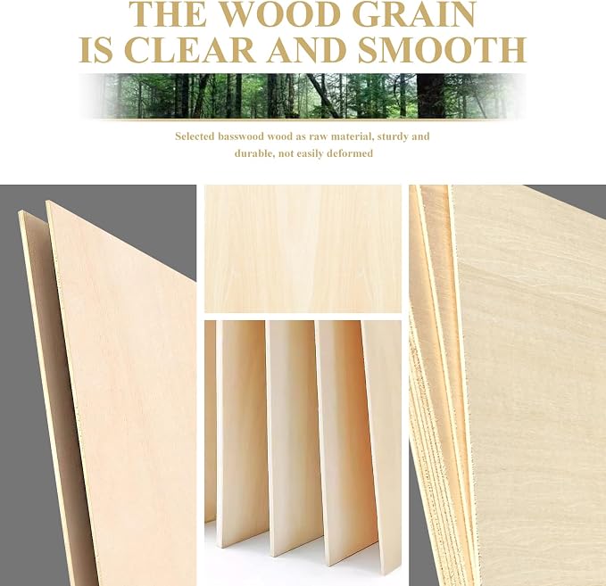 48 Pack Basswood Sheets 12"x12"x1/8" 3mm Basswood - Image 5