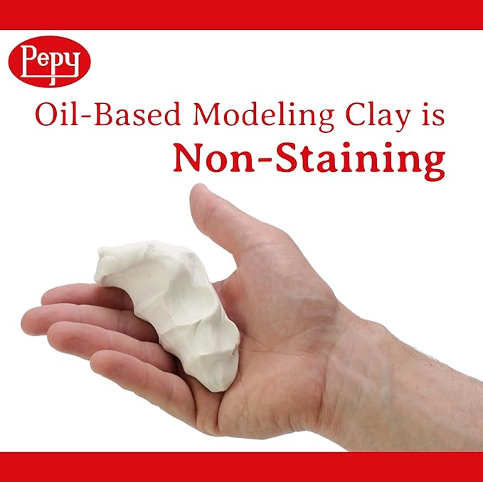 Pepy Reusable and Non-Drying Oil-Based Plasticine Modeling Clay, 2 Pounds - Image 5