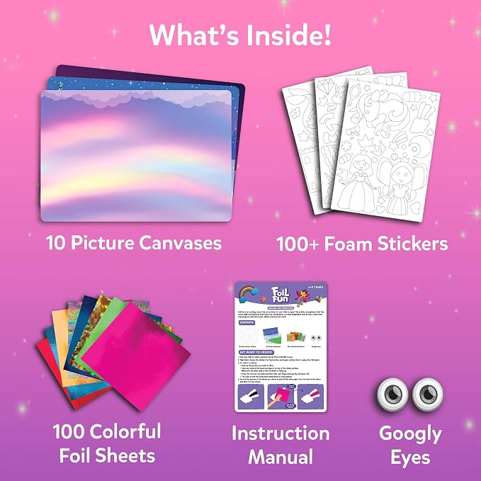 Skillmatics Foil Fun – Unicorns & Princesses, No Mess Art & Craft Kit | Craft - Image 3