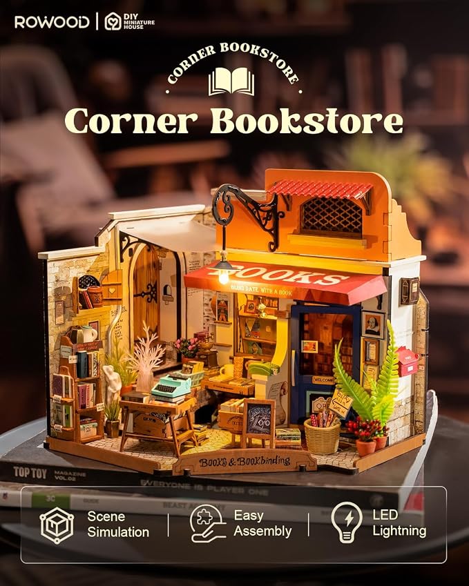 Rowood Miniature House Kit, Mother's Day Mini House Building Kit - Image 2
