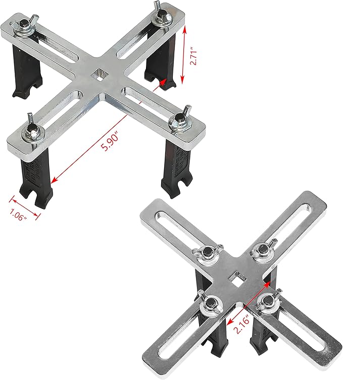 DPTOOL Adjustable Fuel Tank LID Wrench 4 Jaws Fuel Pump Sender Cover Remove Spanner Tool 55mm-160mm