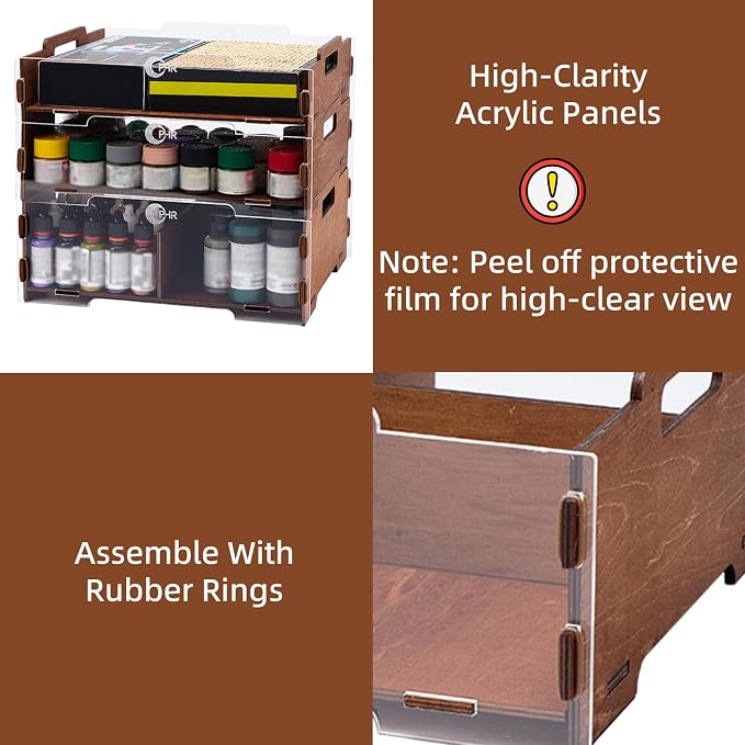 OPHIR 3-Layer Stackable Tool & Paint Organizer - Image 6