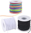 Stretchy String for Bracelets, 3 Rolls 1 mm 495 Feet Sturdy Elastic String Cord by HFengQ