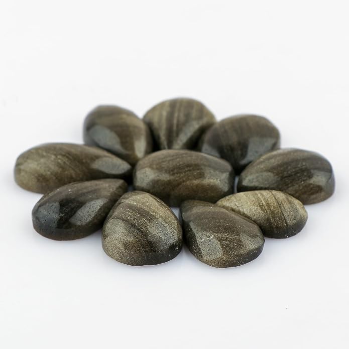 10pcs, Natural Gemstone Cabochon, Wholesale Assorted Flatback Crystals - Image 3