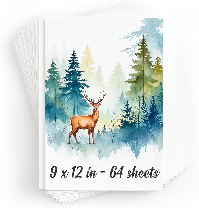 64 Sheets Watercolor Paper Pad by Unknown
