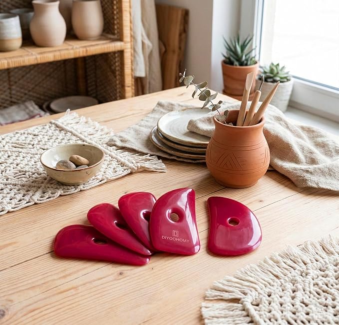 Diyoohomy 6pcs Soft Silicone Pottery Ribs - Image 9