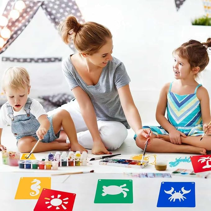 20 PCS Ocean Creatures Stencils - Image 5