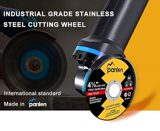 10 Pack Cutting Wheel 4 1/2 Metal Stainless Steel Cut Off Disk,Thin Cutting Blade for Angle Grinder