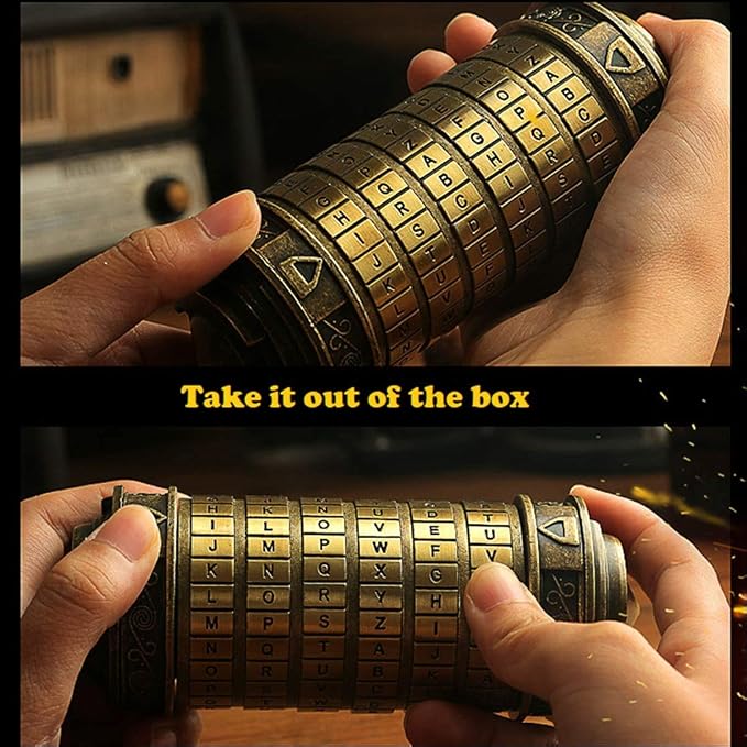 Cryptex Da Vinci Code Mini Cryptex Lock Puzzle Boxes - Image 2
