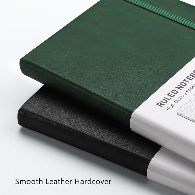 RETTACY Lined Journal Notebook, 192 Numbered Pages, A5 Size | Leather Hardcover - Image 5