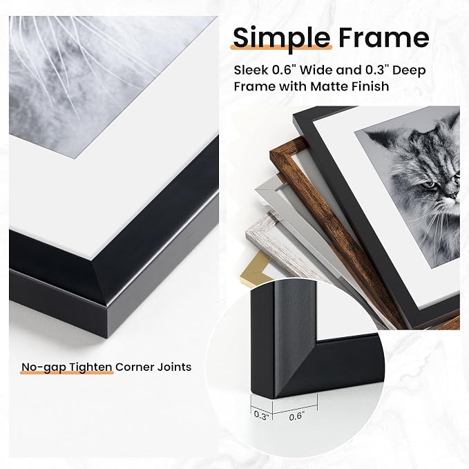 Venusmiles 15 Pack Picture Frames Collage Wall Decor, Gallery Frame Set - Image 6