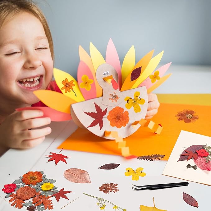 78 Pcs Fall Dried Pressed Flowers - Image 7