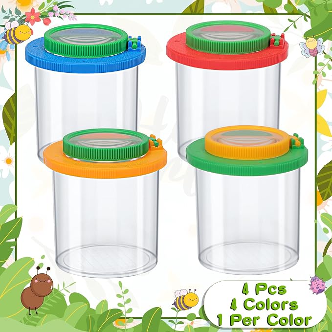 Coopay 4 Pieces Magnifying Insect Box - Image 4
