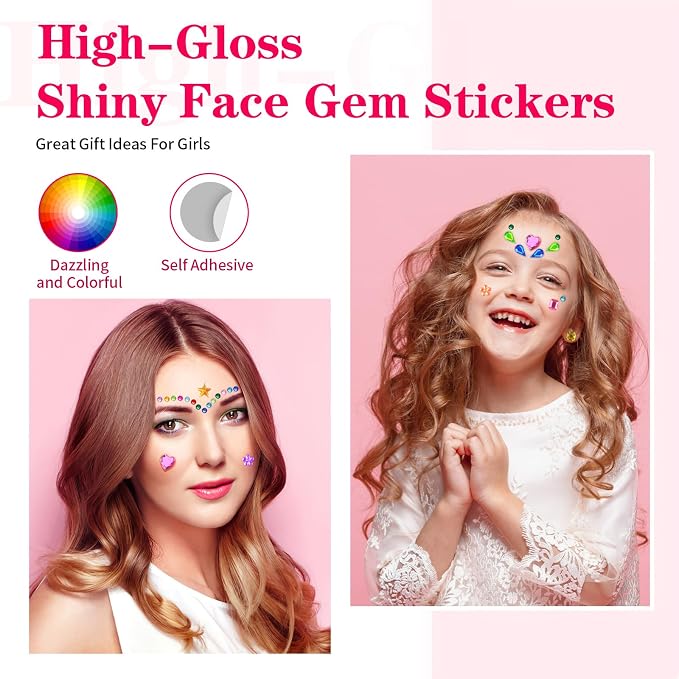 407pcs Gem Stickers Crafts for Kids, Self Adhesive Jewel Stickers, Acrylic - Image 8