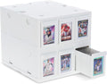 BCW 6 Drawer Card Catalog – White | Stackable Trading Card Organizer Box | by BCW
