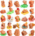 33 Pcs Mini Capybara Figurines 25 Style Adorable Resin Capybaras Miniatures by ywevyezc