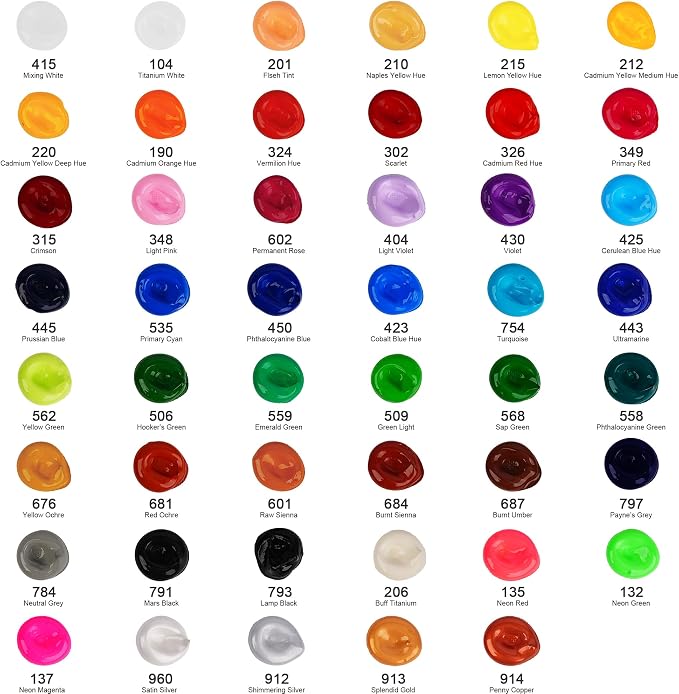 AUREUO Scarlet Acrylic Paint, 4 Fl Oz / 120ml Single Tube - Image 4