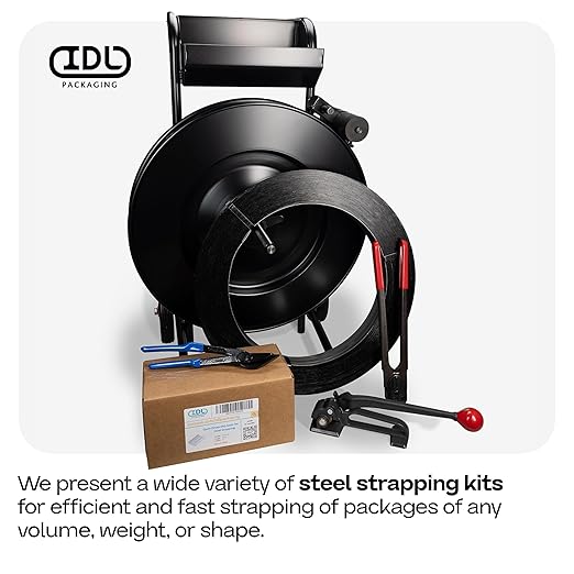 IDL Packaging C-3106 Double-Notched Front-Action Sealer/Crimper for 3/4" Steel Strapping - Hard and Durable Steel Construction - Professional Gear with High-Strength Sealing Action