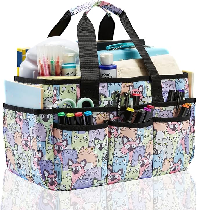Craft Organizer Tote Bag, Art Organizer, Craft Caddy by JOSIVIKY